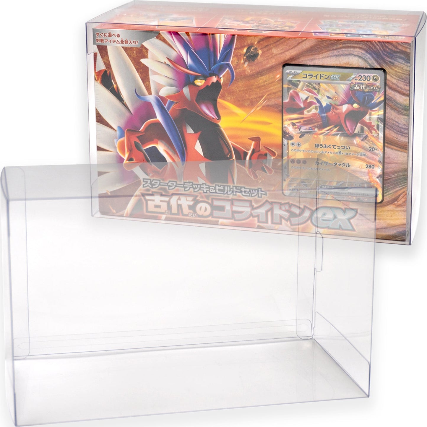 Boxx Guardian ポケモンカードBOX用 スターターデッキ&ビルドセット.古代のコライドンex.未来のミライドンex サイズEYESRAIL アイズレイル 未開封 BOX ケース 保管 保存 コンテナ ポケカ ローダー UVカット